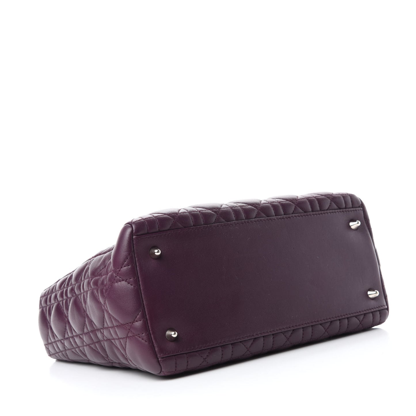 Lambskin Cannage Medium Lady Dior Purple