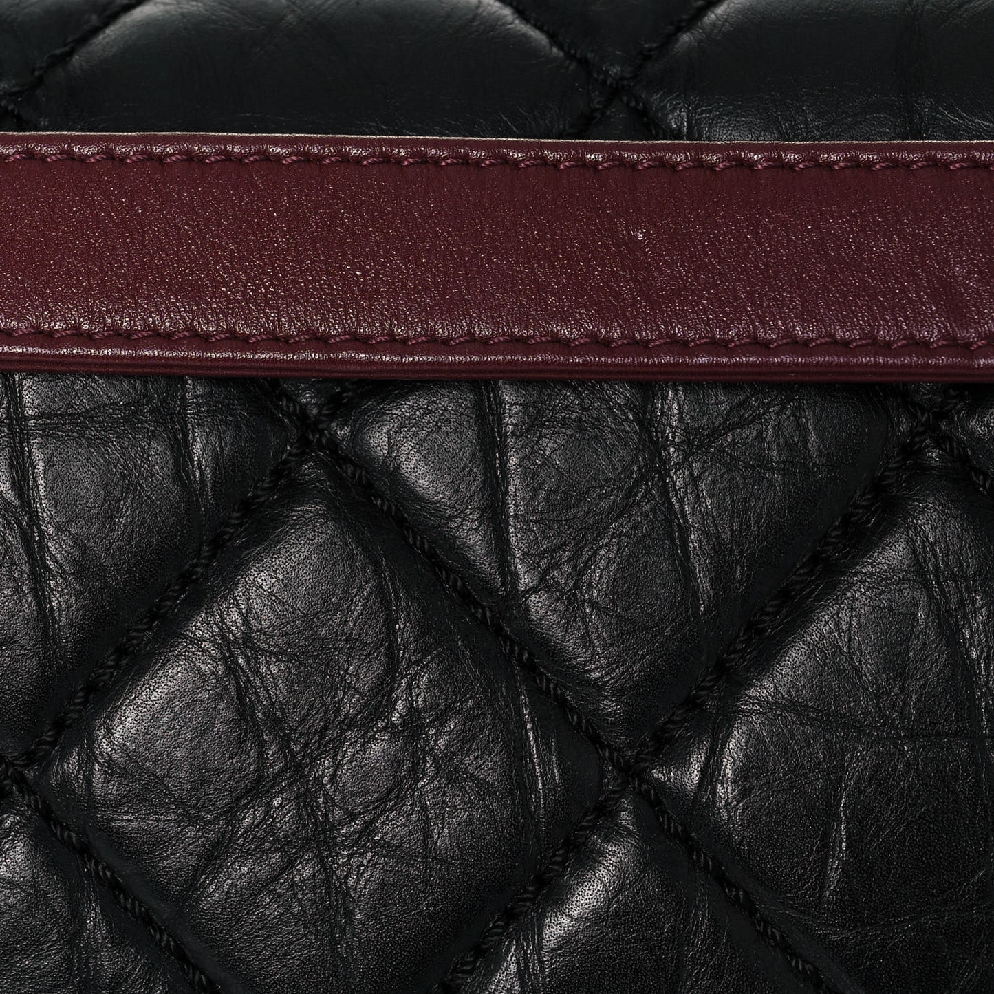 Aged Calfskin Medium New Portobello Flap Black