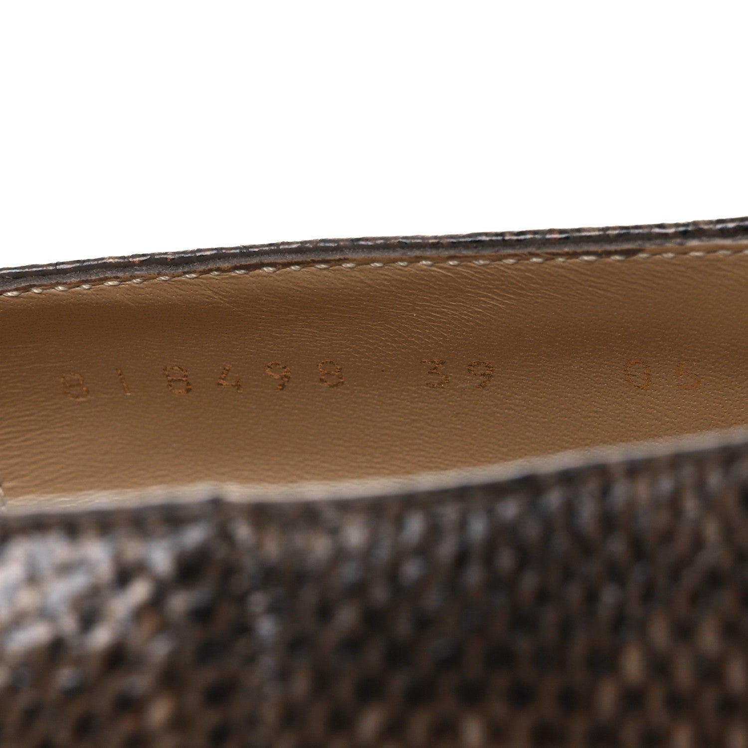 Fendi Vitello Karung Effect Filo Pumps 39 Beige 10 of 11
