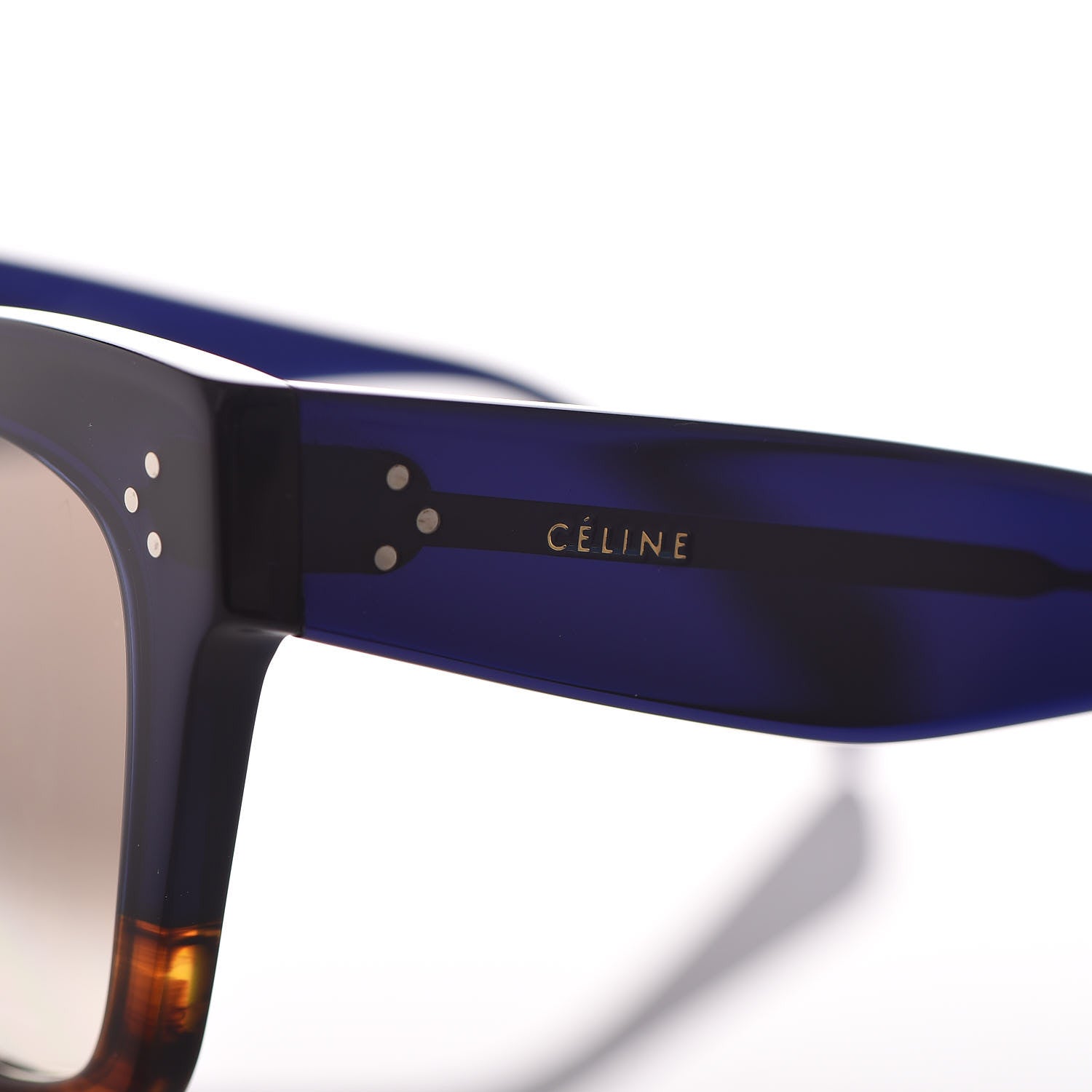 Celine Catherine Sunglasses CL 41098/F/S Blue Havana 5 of 7