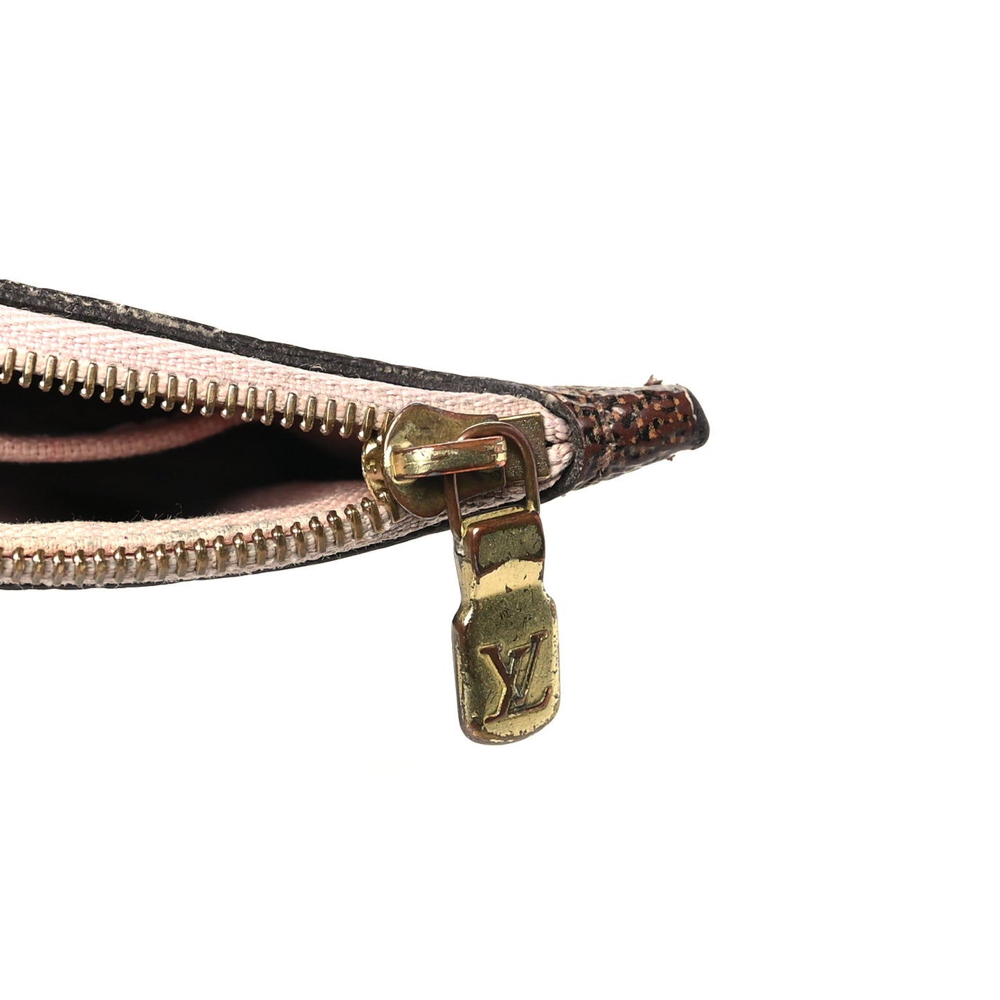 Damier Ebene Neverfull MM GM Pochette Rose Ballerine