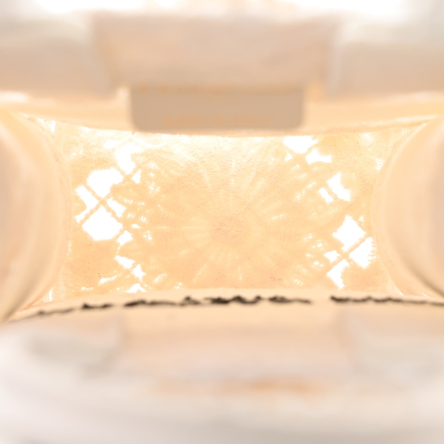 Christian Dior Embroidered D-Lace Mini Book Tote Phone Bag White Black 5 of 11