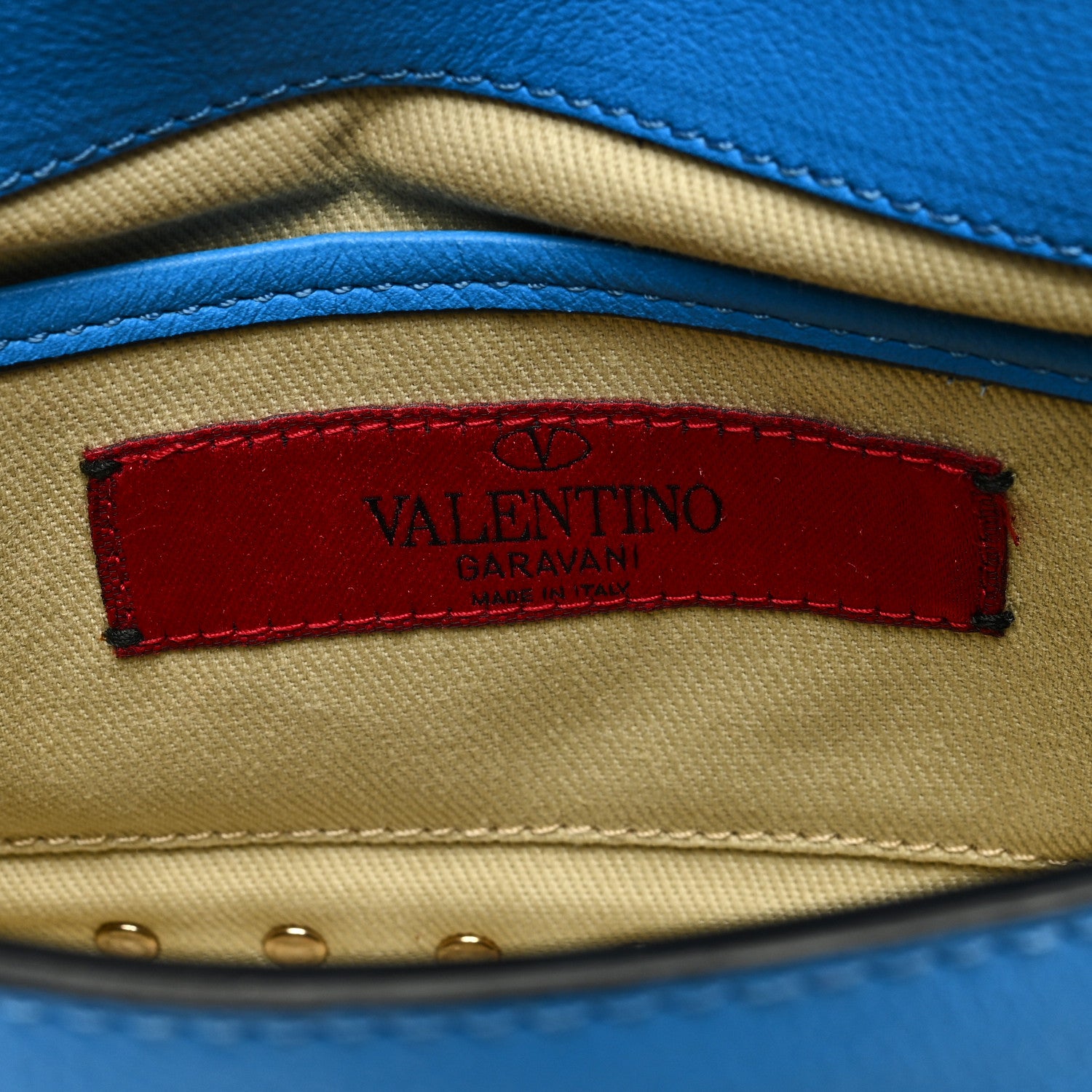 Valentino Garavani Vitello Mini Rockstud Flap Saddle Crossbody Bag Parrot 6 of 9