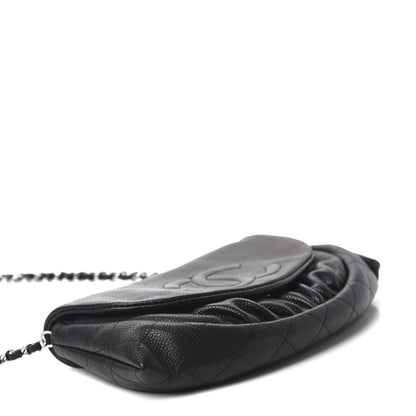 Chanel Caviar Half Moon Wallet On Chain WOC Black 4 of 12