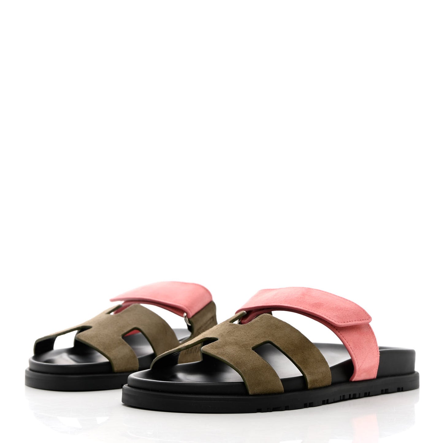 Suede Goatskin Womens Chypre Sandals 37.5 Toundra Rose Du Desert