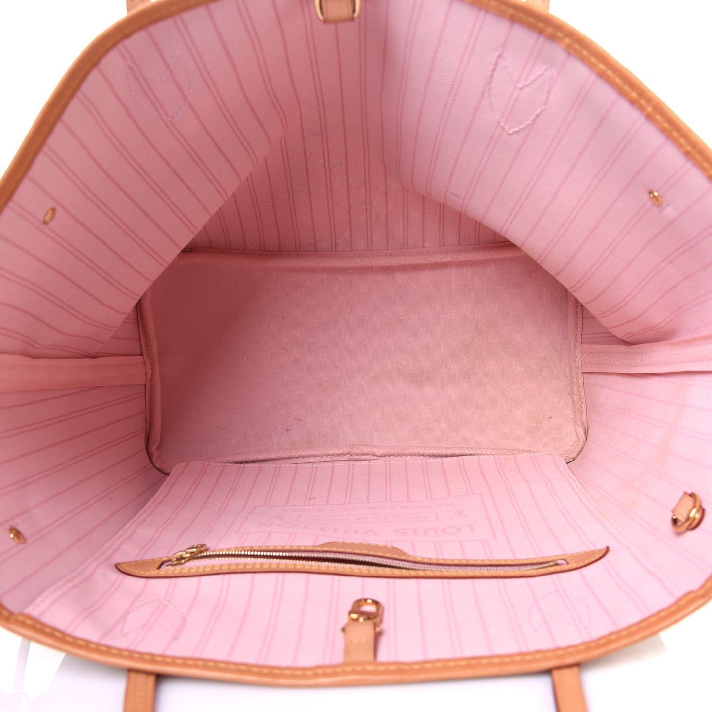 Damier Azur Neo Neverfull MM Rose Ballerine