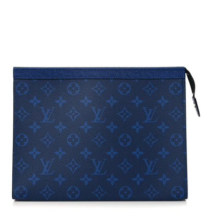 Louis Vuitton Monogram Eclipse Pochette Voyage MM Pacific Blue 1 of 6