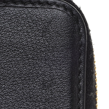 Prada Saffiano Compact Bow Zip Around Wallet Black 10 of 15