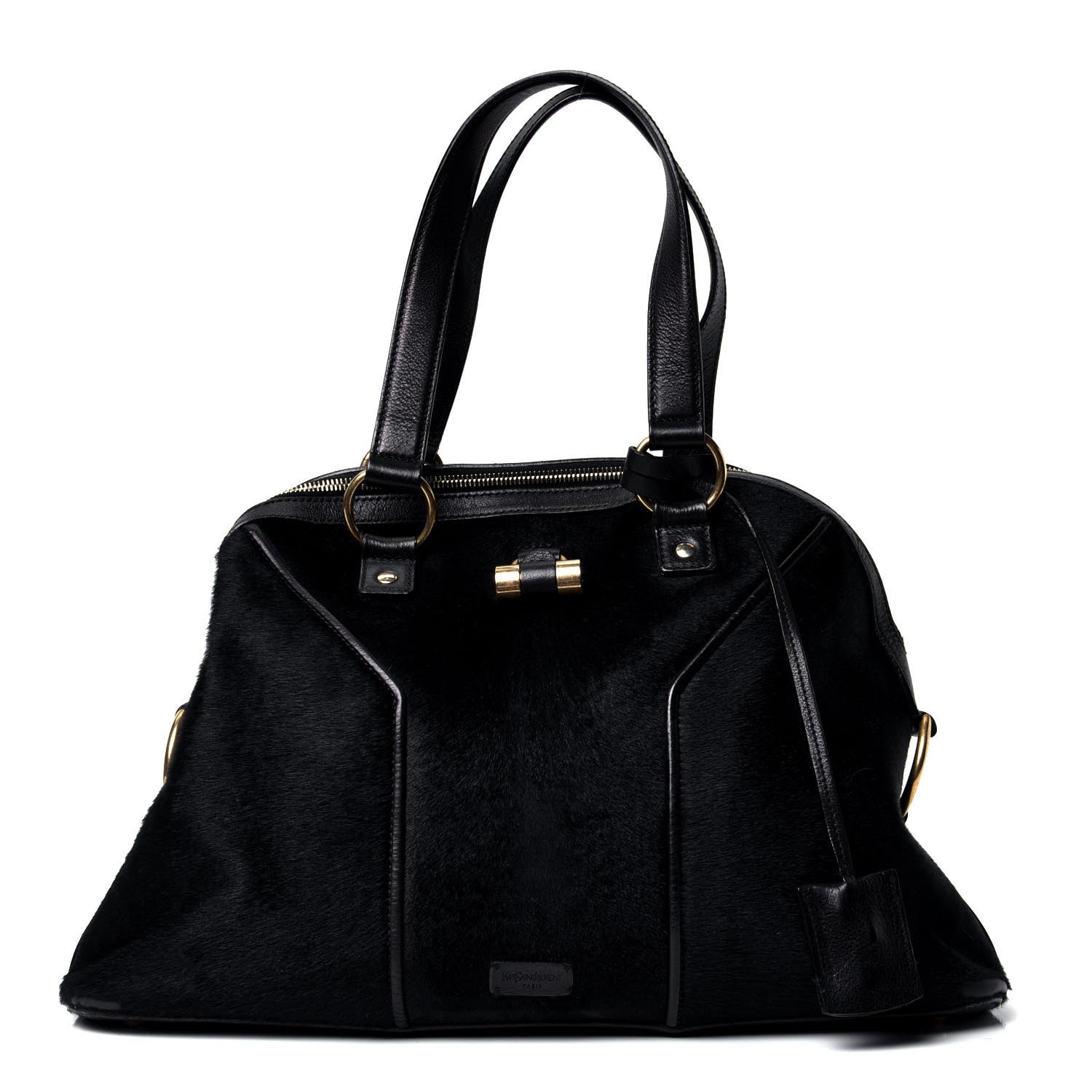 Saint Laurent Calf Hair Large Muse Black 1 of 4