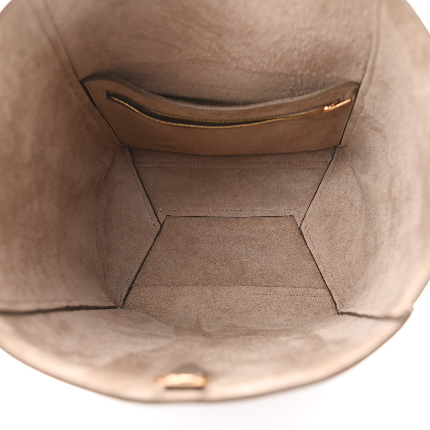 Celine Soft Grained Calfskin Sangle Bucket Bag Taupe 5 of 10