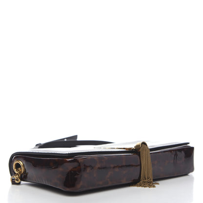 Saint Laurent Patent Monogram Tassel Kate 99 Tortoise 3 of 9