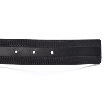 Chanel Grosgrain Calfskin Pearl CC Belt 70 28 Black 5 of 6