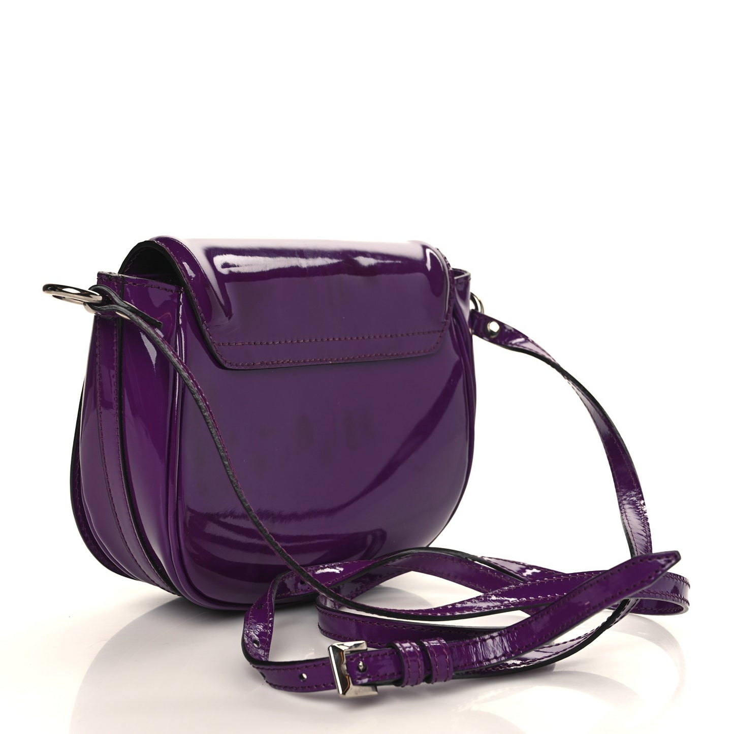 Patent Small Leigh Crossbody Bag Beetroot