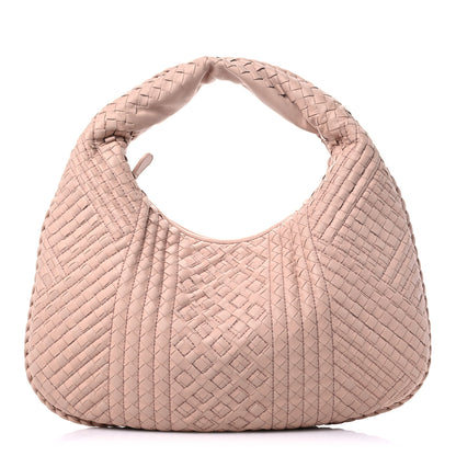 Bottega Veneta Nappa Intrecciato Fuzzy Medium Veneta Hobo Flamingo 1 of 8