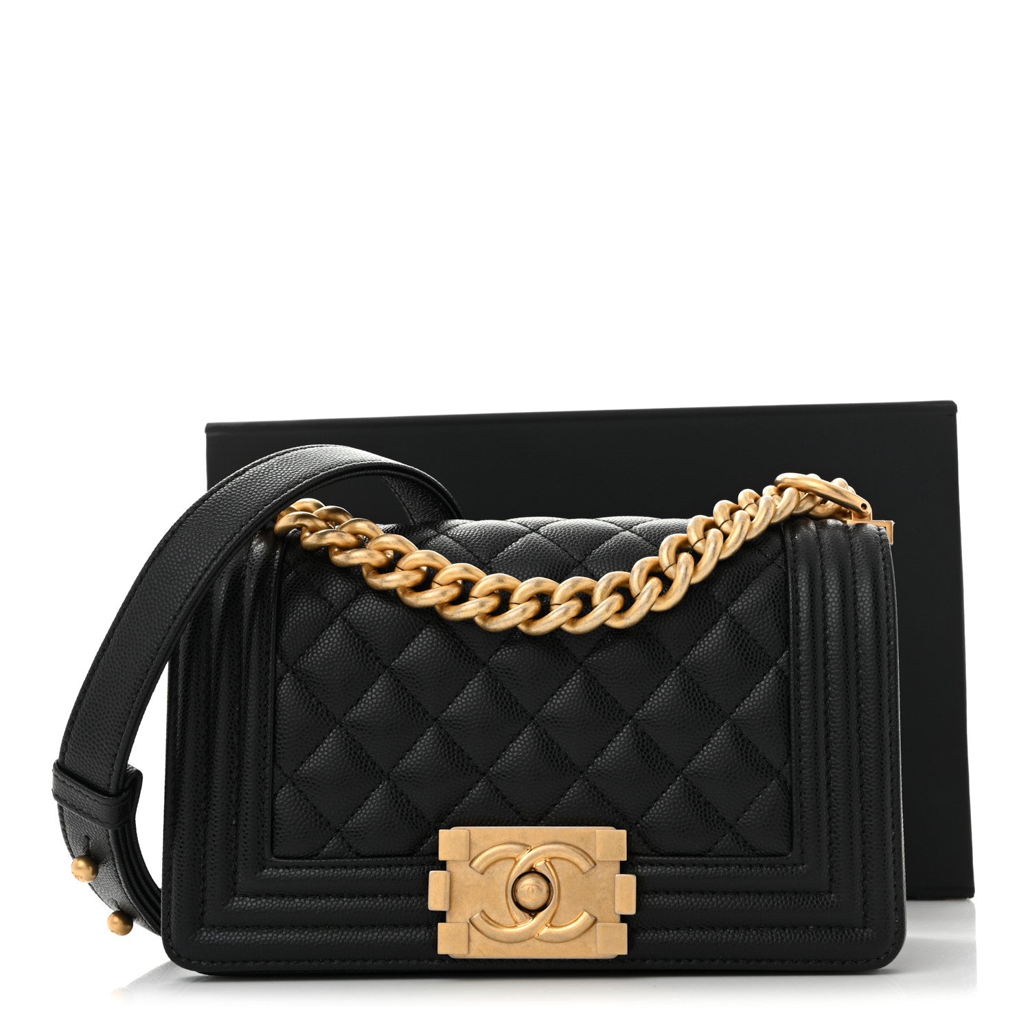 Chanel Caviar Quilted Small Boy Flap Black 11 of 11