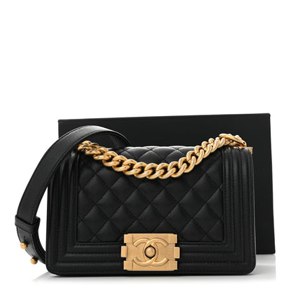 Chanel Caviar Quilted Small Boy Flap Black 11 of 11