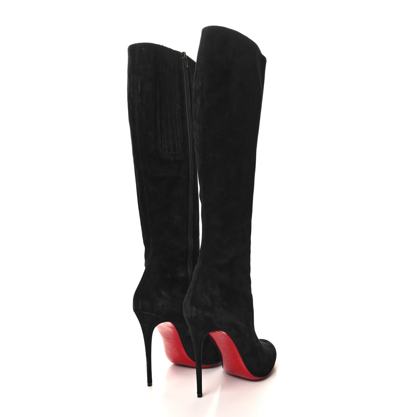 Suede Kate Botta 85 Knee-High Boots 39.5 Black