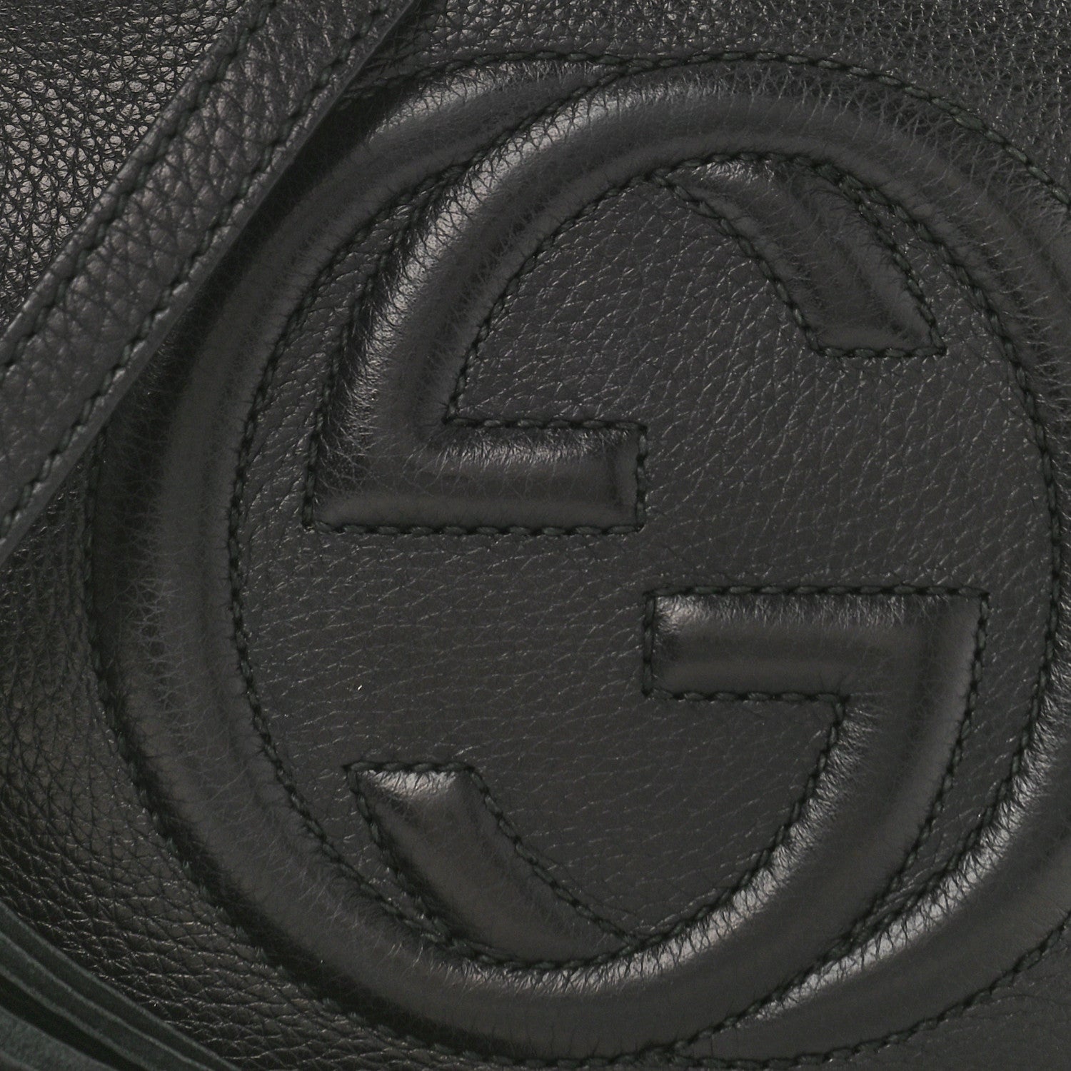 Gucci Pebbled Calfskin Small Soho Disco Bag Black 9 of 14