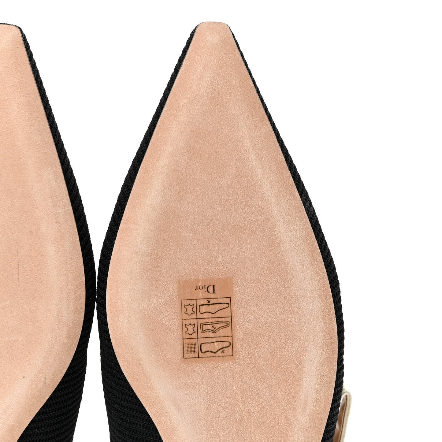 Technical Canvas Ribbon J'Adior Slingback Ballet Flats 40 Black