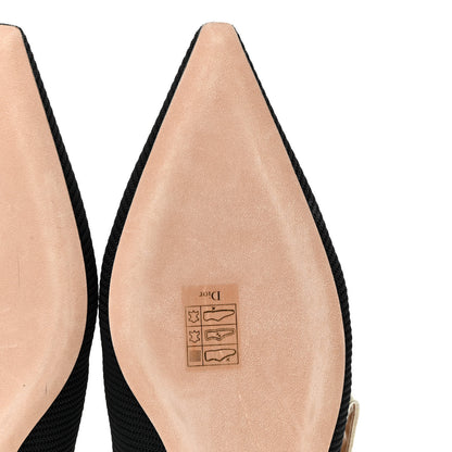 Christian Dior Technical Canvas Ribbon J'Adior Slingback Ballet Flats 40 Black 13 of 28