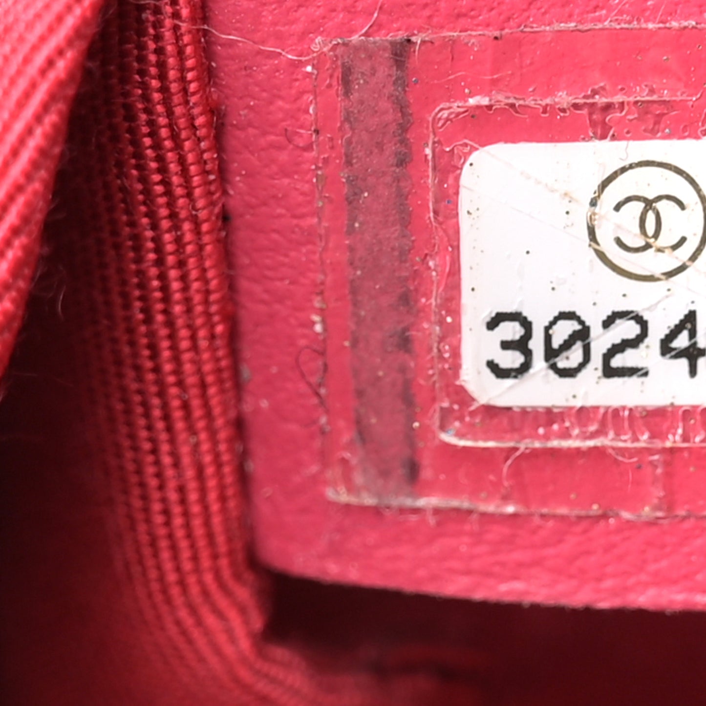 Shiny Aged Calfskin CC Chain Mini Drawstring Bag Black