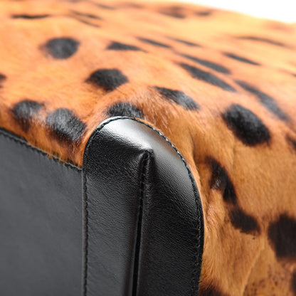 Fendi Calf Hair Leopard Print Medium Roll Tote Brown 10 of 19