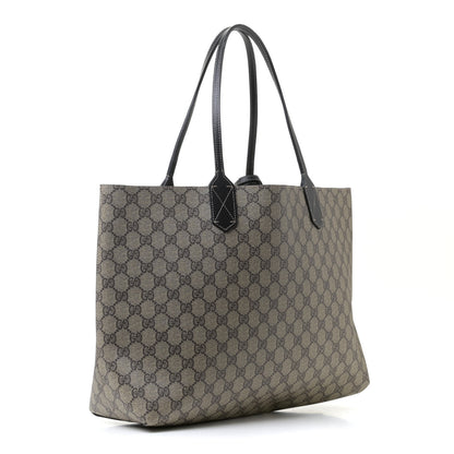 Gucci Calfskin GG Supreme Monogram Medium Reversible Tote Black 3 of 7