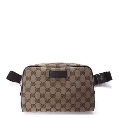 Gucci Monogram Belt Bag Dark Brown 1 of 10