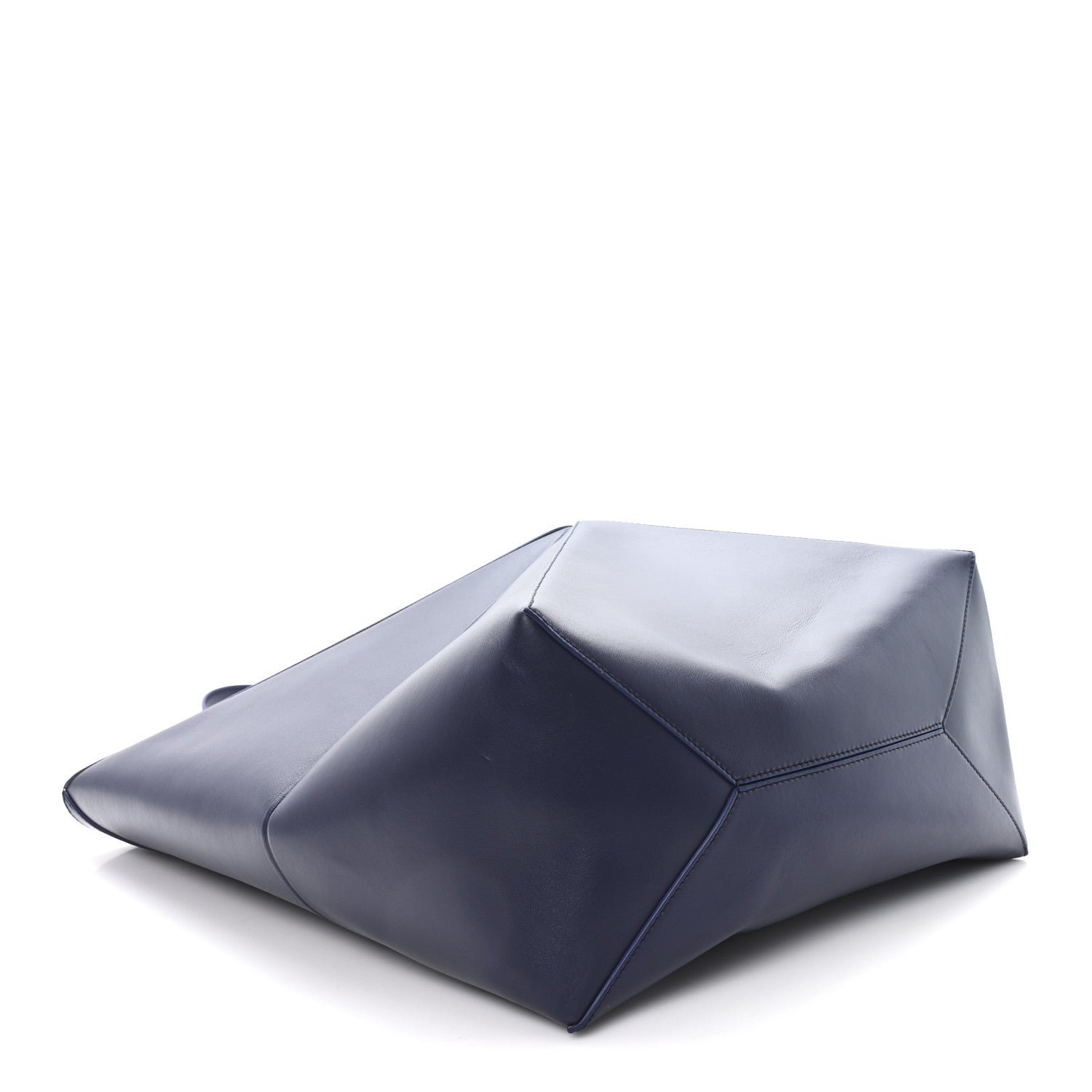 Loewe Shiny Calfskin XL Puzzle Fold Tote Abyss Blue 4 of 10