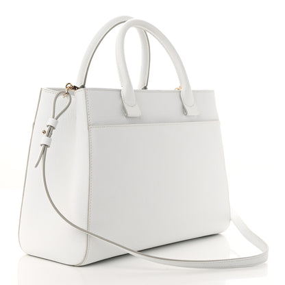 Chanel Grained Calfskin Small Neo Executive Shopper Tote White 3 of 12