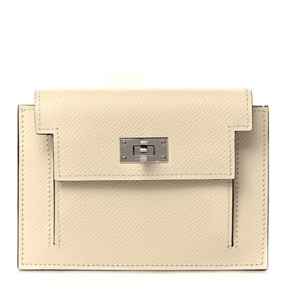Hermes Epsom Kelly Pocket Compact Wallet Nata 1 of 9