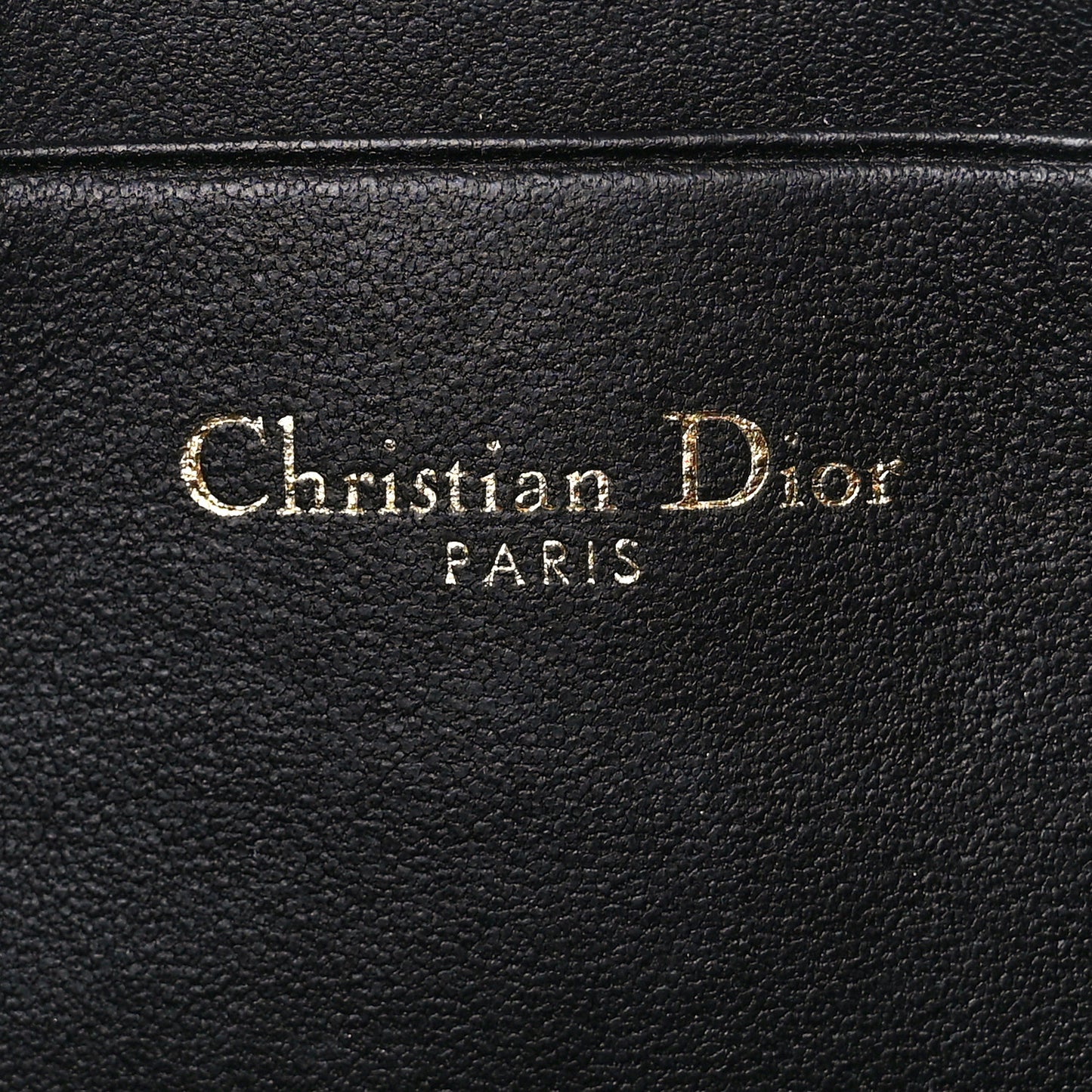 Lambskin Cannage Dior Talk Phone Pouch Black