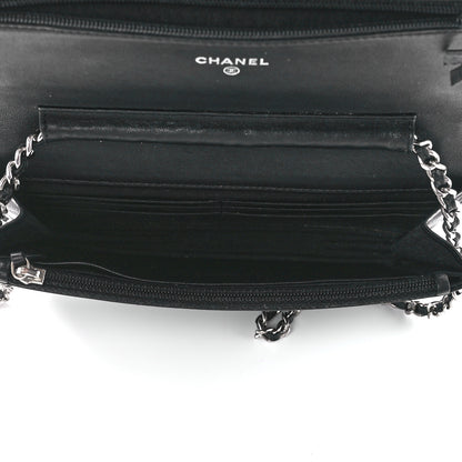 Chanel Caviar Timeless CC Wallet On Chain WOC Black 5 of 11