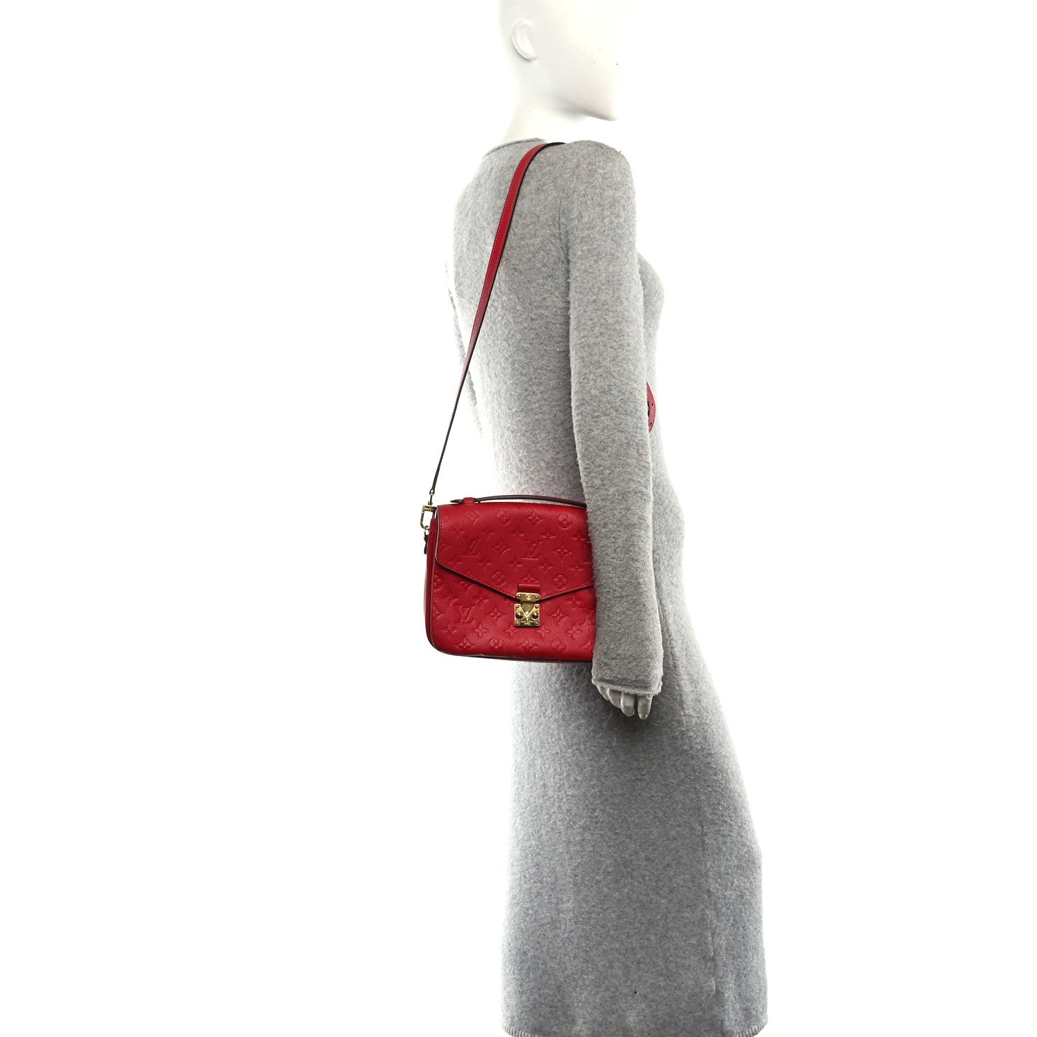Louis Vuitton Empreinte Pochette Metis Cherry 2 of 13