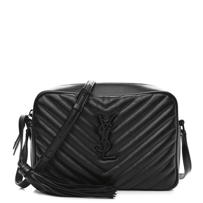 Saint Laurent Calfskin Matelasse Monogram Lou Camera Bag Black 1 of 10