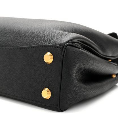 Balenciaga Grained Calfskin Small Rodeo Top Handle Handbag Black 10 of 10
