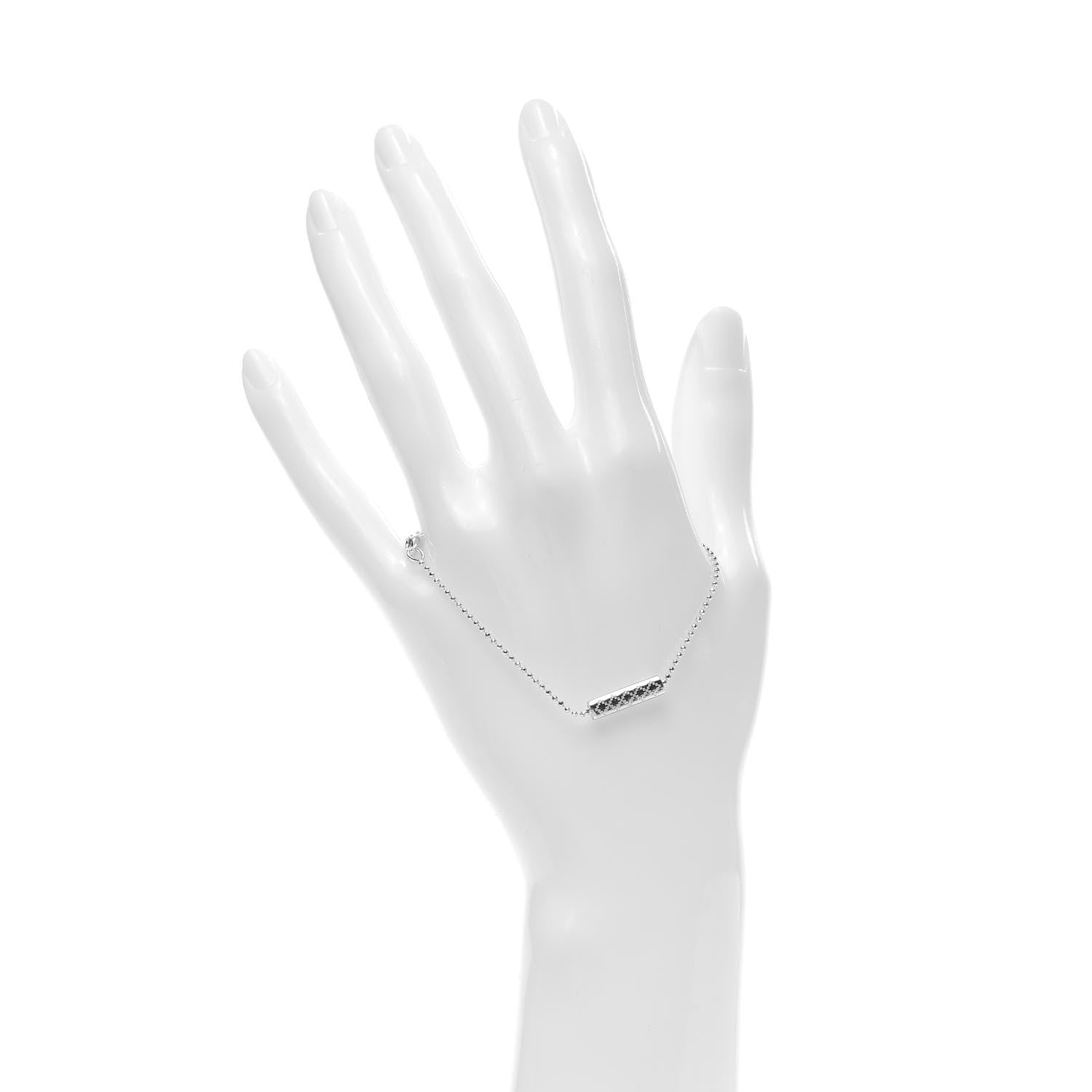 Gucci 18K White Gold Diamantissima Bracelet 16 2 of 4