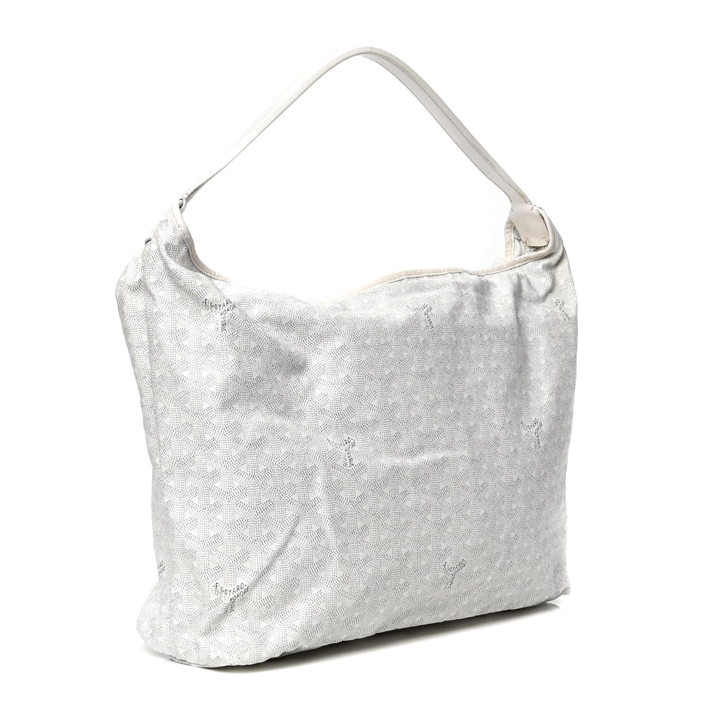 Goyardine Fidji Zip Hobo White
