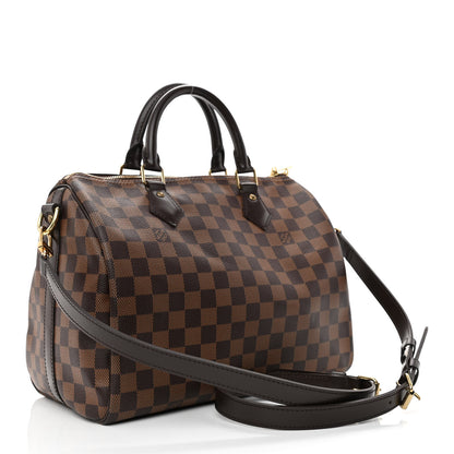 Louis Vuitton Damier Ebene Speedy Bandouliere 30 3 of 9