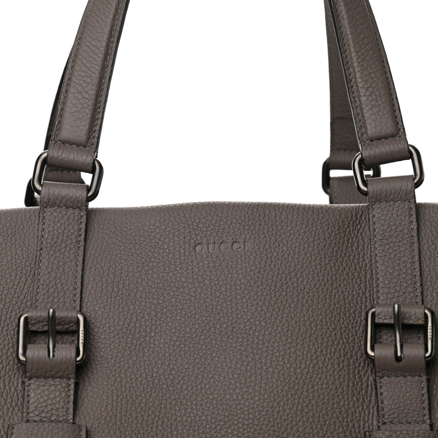 Pebbled Calfskin Carry On Duffle Grey