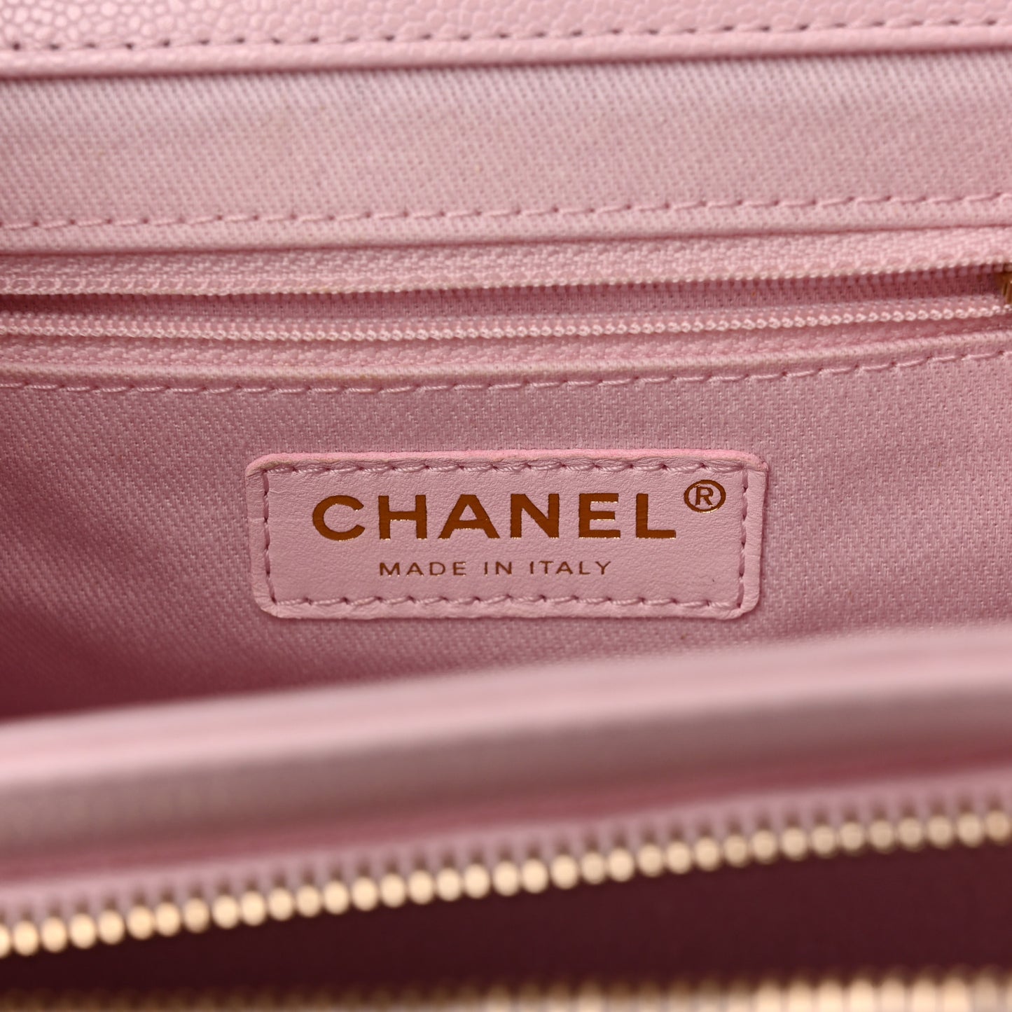 Caviar Quilted Small Business Affinity Flap Light Pink