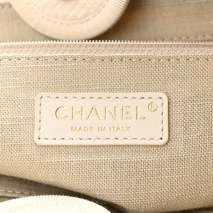 Chanel Mixed Fibers Small Deauville Tote White 7 of 11