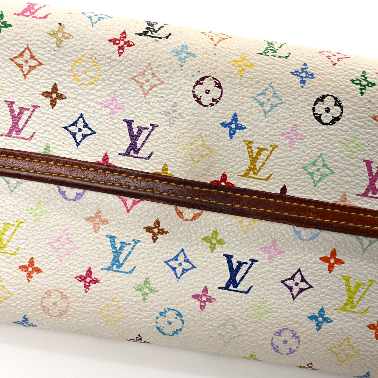 Louis Vuitton Monogram Multicolor Porte Tresor International Wallet White 9 of 9
