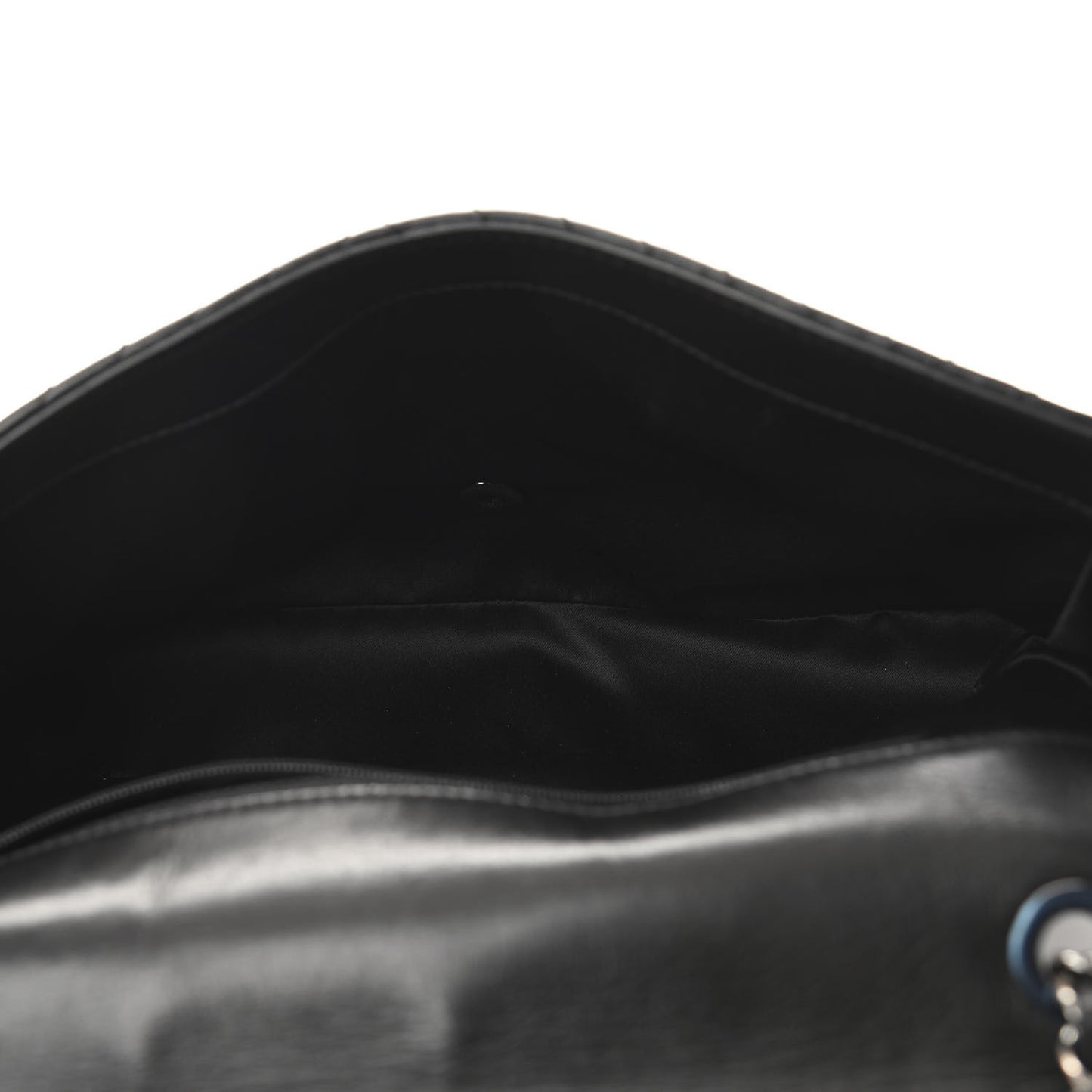 Lambskin Large CC Crossing Flap Black