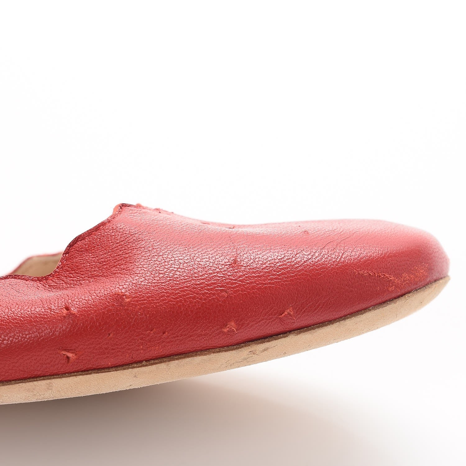 Chloe Nappa Leather Lauren Ballet Flats 36 Red 10 of 10