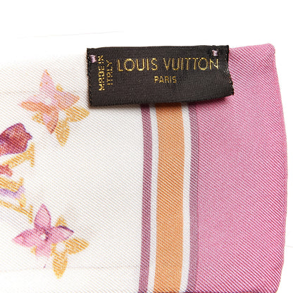 Louis Vuitton Silk Watercolor Aquarelle Bandeau White 4 of 5
