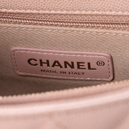 Chanel Caviar Quilted Small Coco Handle Flap Light Beige 9 of 10