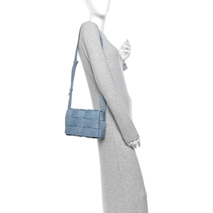 Bottega Veneta Denim Maxi Intrecciato Cassette Crossbody Bag Washed Indigo 2 of 10