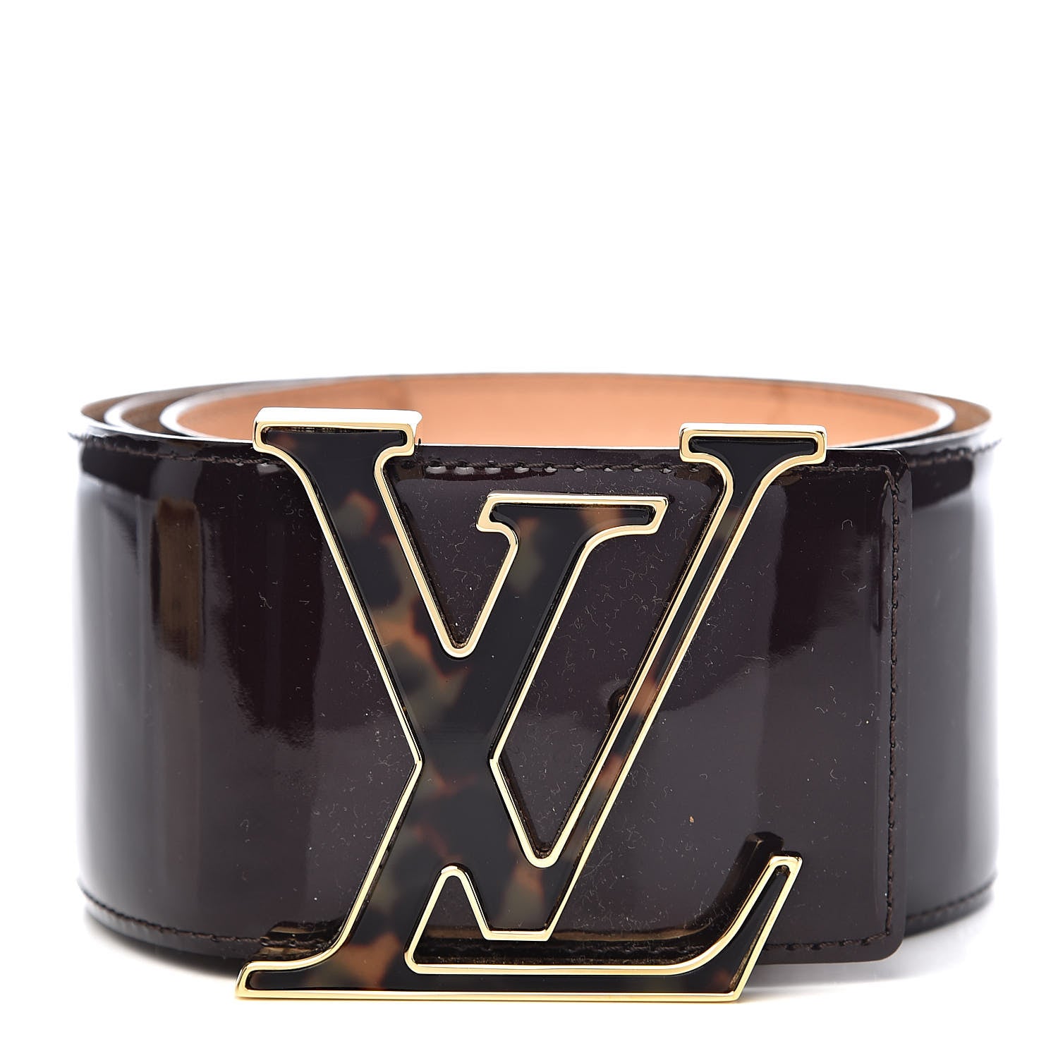 Louis Vuitton Patent LV Initiales Belt 75 30 Amarante 1 of 10