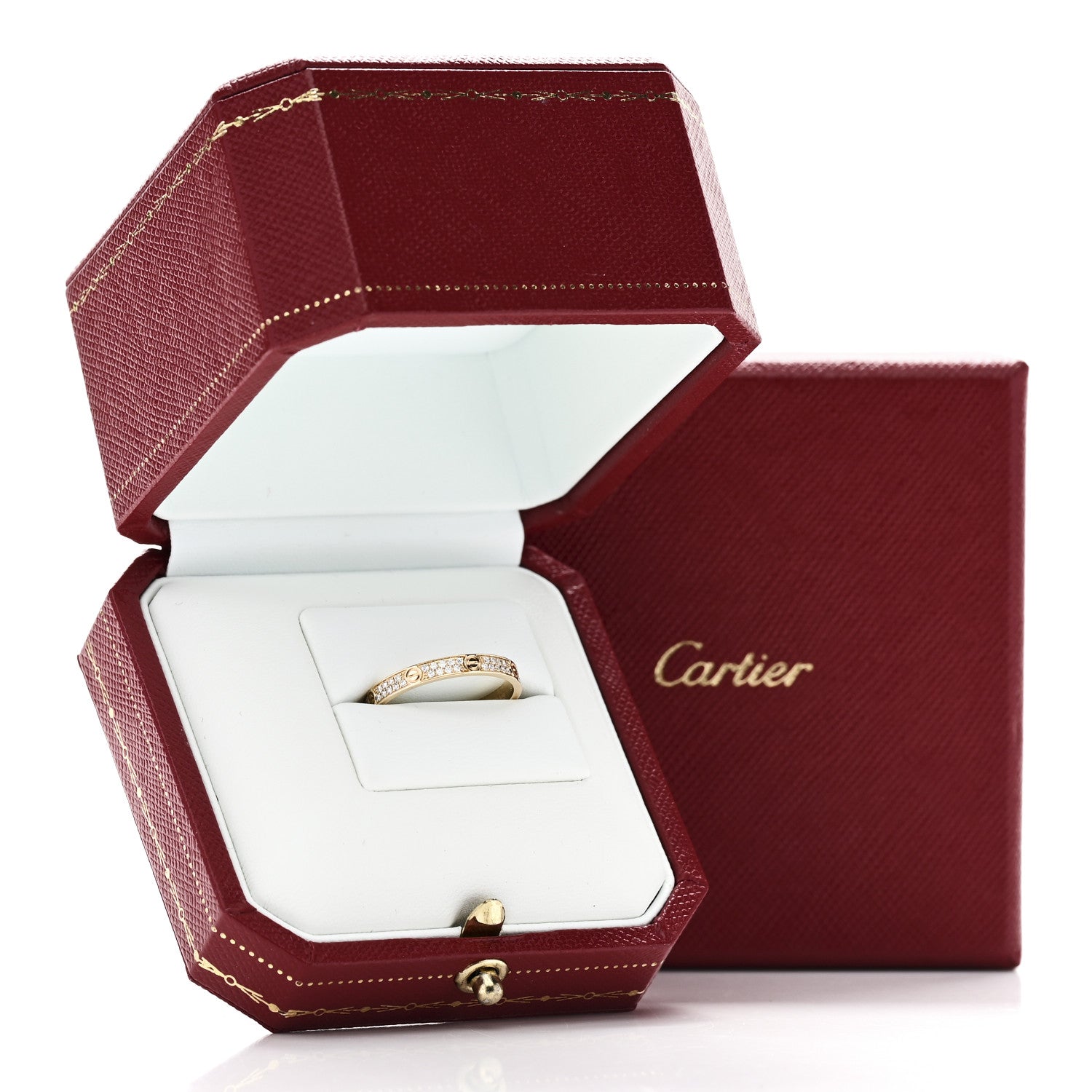 Cartier 18K Yellow Gold Diamond 2.6mm LOVE Paved Band Ring 54 6.75 54/6.75 6 of 6